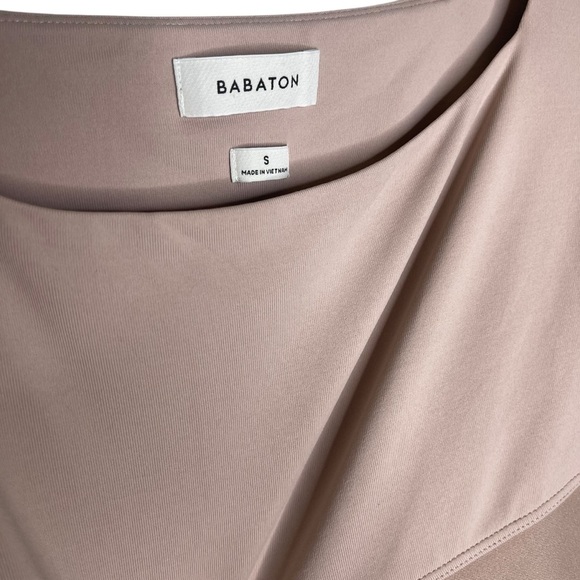 Babaton ‘Sylvia’ Contour Square-neck Long Sleeve in ‘Kasha Taupe’ Size Small - Picture 5 of 9